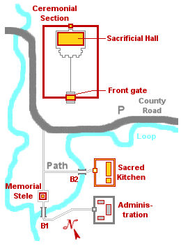 Map of the ceremonial section