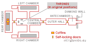 Plan of the underground tomb